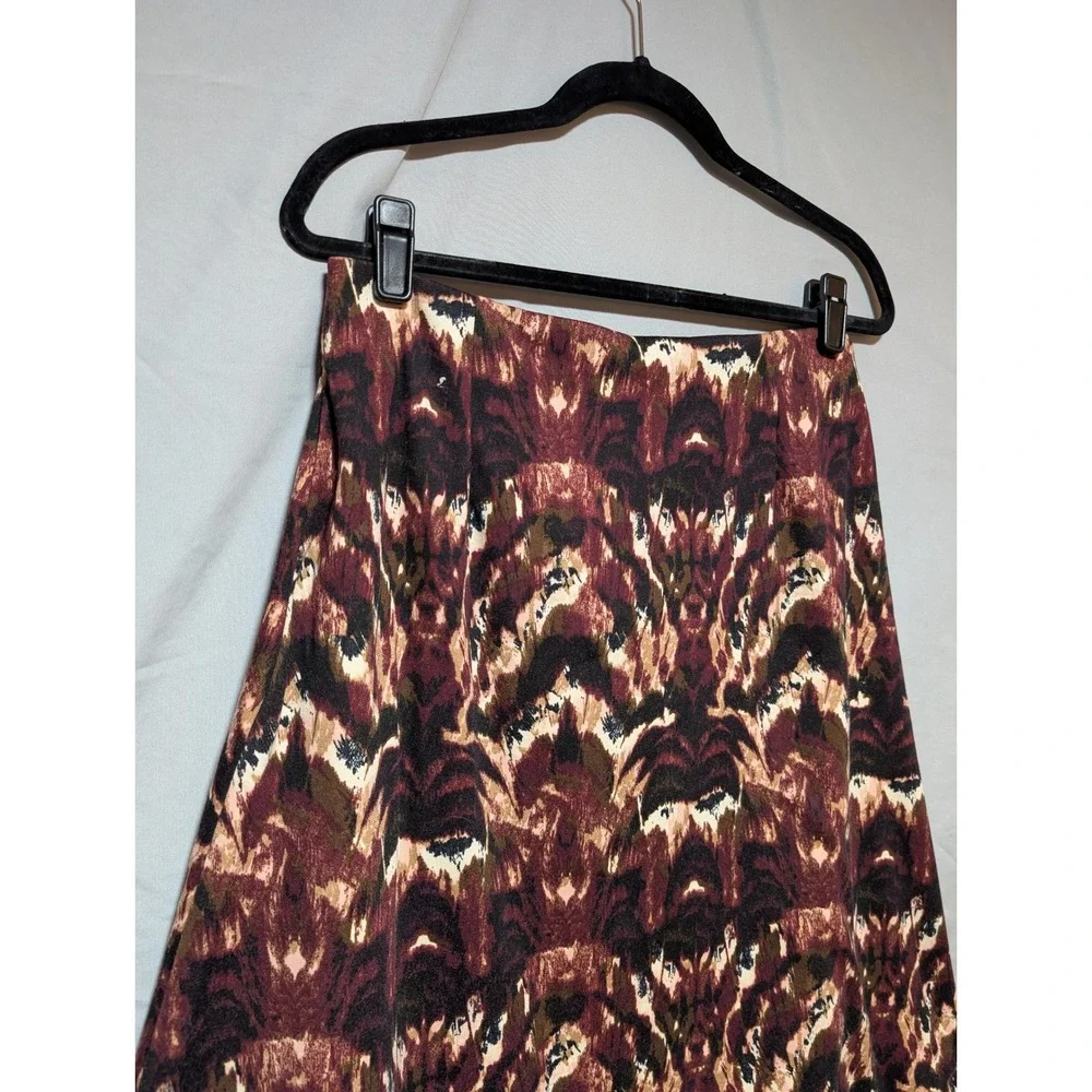 Cato Mirror Abstract Ikat-Inspired Print Boho A-Line Skirt Women's Medium‎